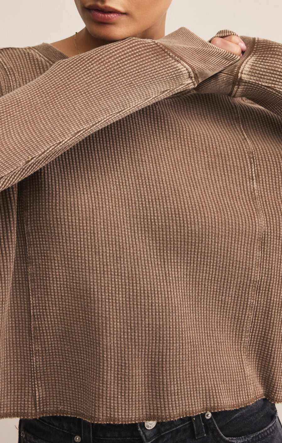 Angel Mini Thermal Top-Long Sleeves-Vixen Collection, Day Spa and Women's Boutique Located in Seattle, Washington