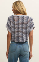 Ballast Crochet Stripe Top-Short Sleeves-Vixen Collection, Day Spa and Women's Boutique Located in Seattle, Washington