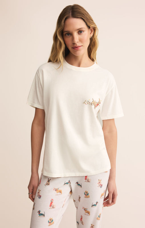 Bestie Boyfriend Tee-Short Sleeves-Vixen Collection, Day Spa and Women's Boutique Located in Seattle, Washington