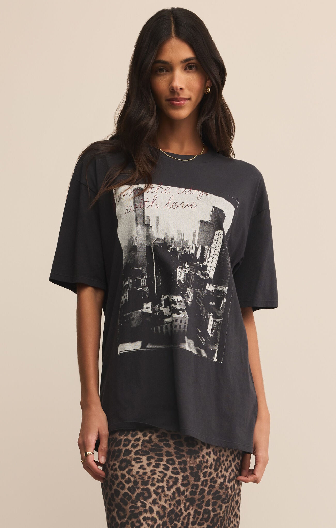 Big Apple City Tee-Short Sleeves-Vixen Collection, Day Spa and Women's Boutique Located in Seattle, Washington