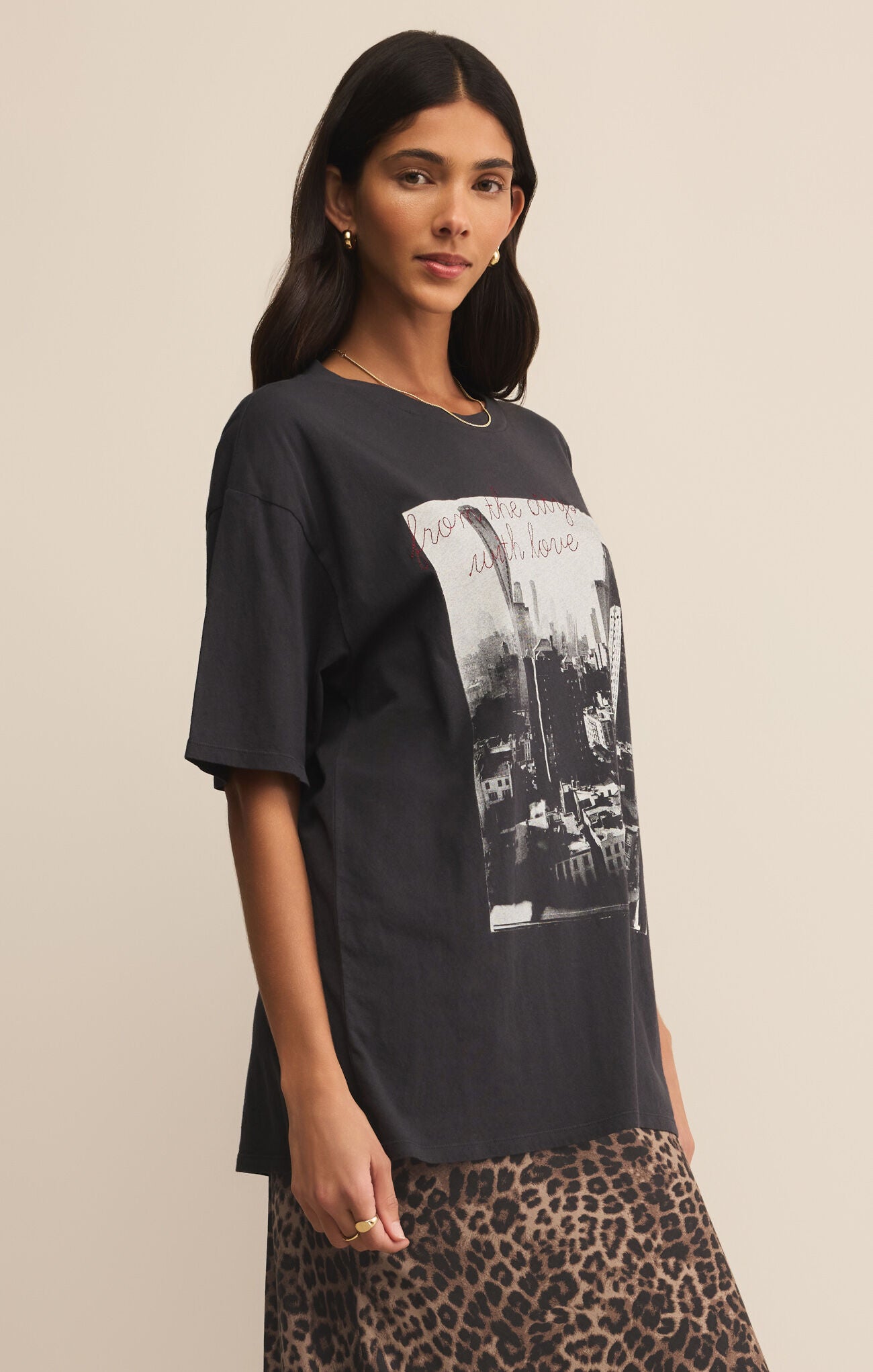 Big Apple City Tee-Short Sleeves-Vixen Collection, Day Spa and Women's Boutique Located in Seattle, Washington