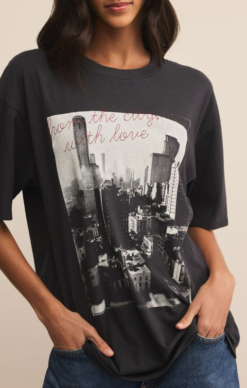 Big Apple City Tee-Short Sleeves-Vixen Collection, Day Spa and Women's Boutique Located in Seattle, Washington