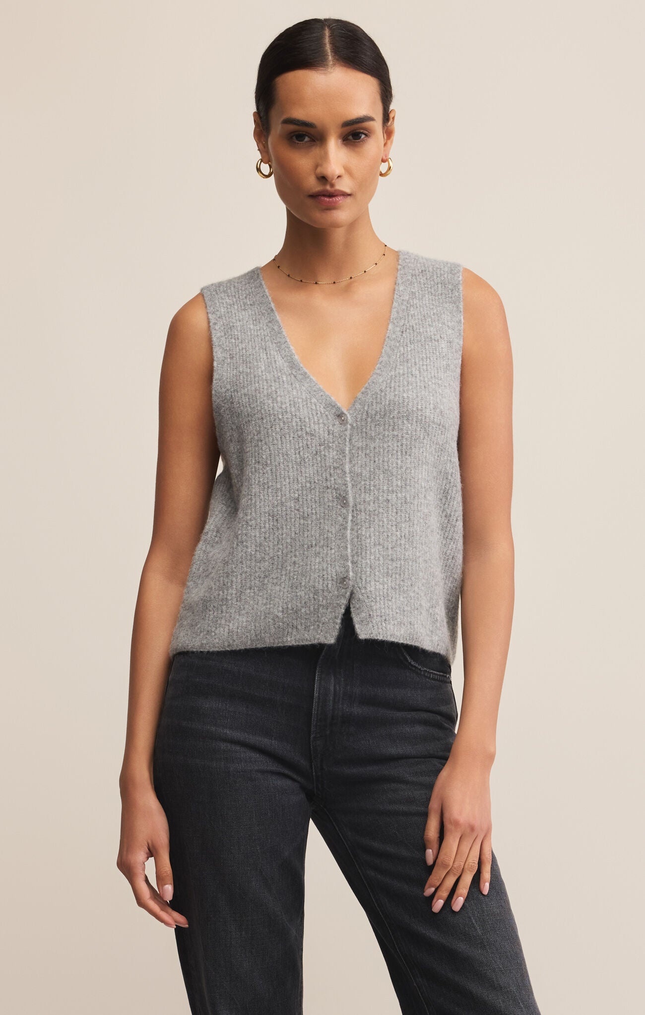 Bryce Sweater Vest-Sweaters-Vixen Collection, Day Spa and Women's Boutique Located in Seattle, Washington