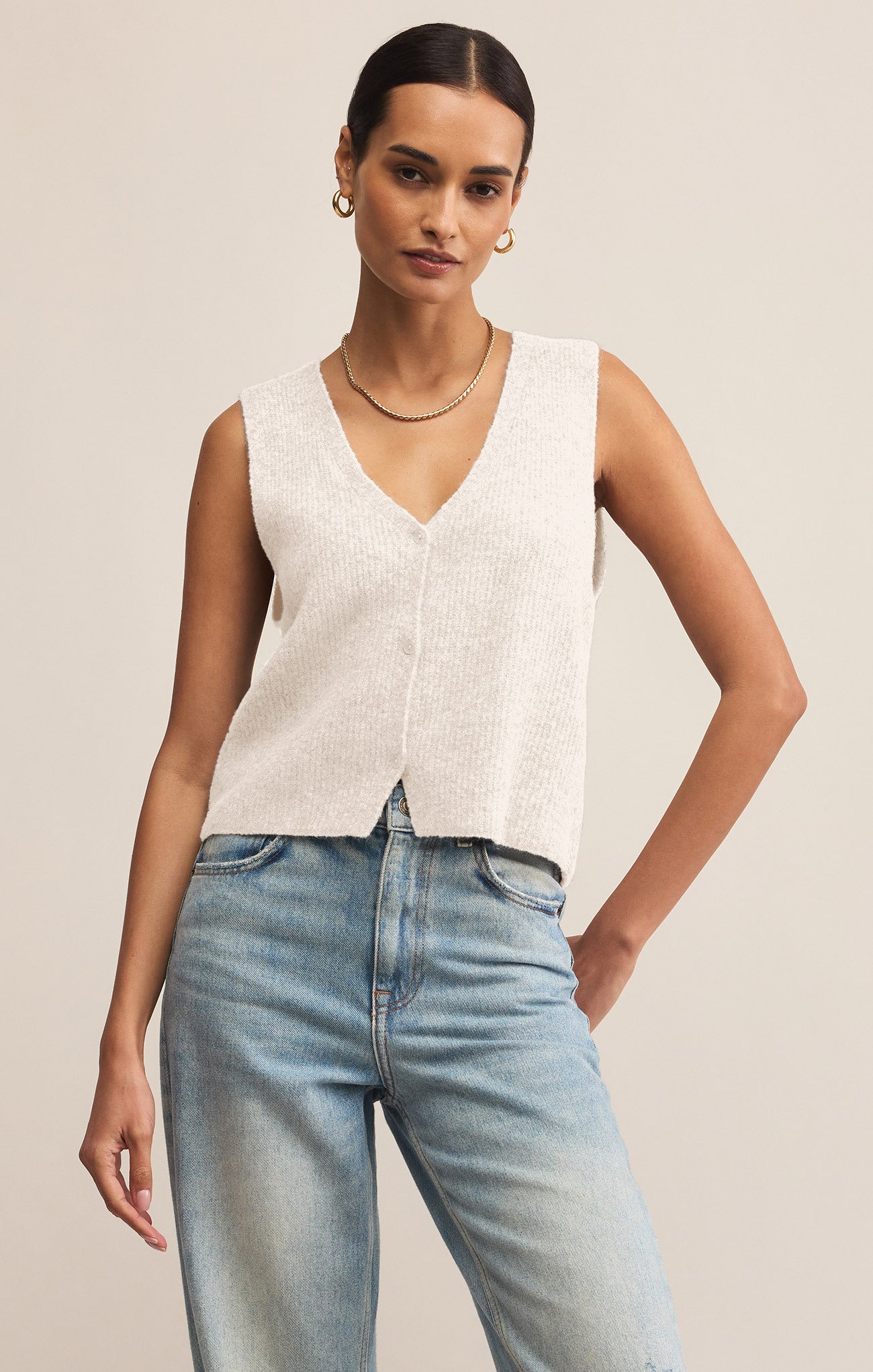 Bryce Sweater Vest-Sweaters-Vixen Collection, Day Spa and Women's Boutique Located in Seattle, Washington