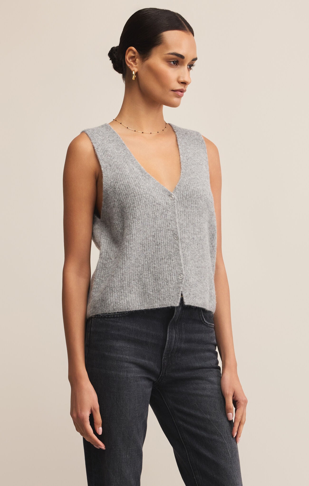 Bryce Sweater Vest-Sweaters-Vixen Collection, Day Spa and Women's Boutique Located in Seattle, Washington