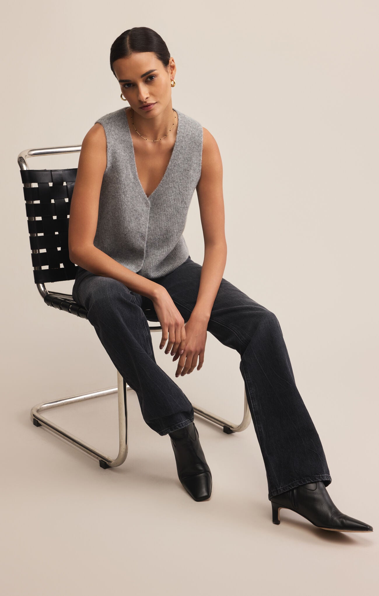 Bryce Sweater Vest-Sweaters-Vixen Collection, Day Spa and Women's Boutique Located in Seattle, Washington