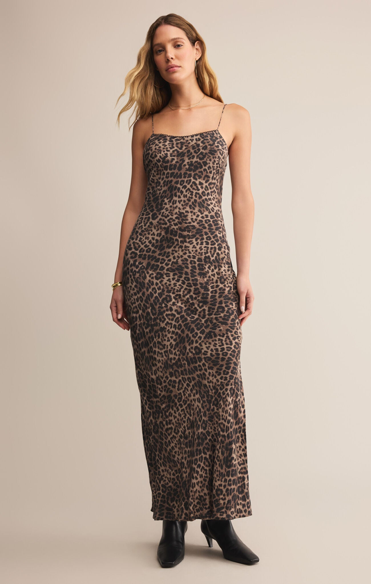 Cielo Leopard Midi Dress-Dresses-Vixen Collection, Day Spa and Women's Boutique Located in Seattle, Washington