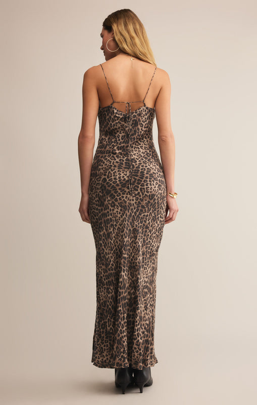 Cielo Leopard Midi Dress-Dresses-Vixen Collection, Day Spa and Women's Boutique Located in Seattle, Washington