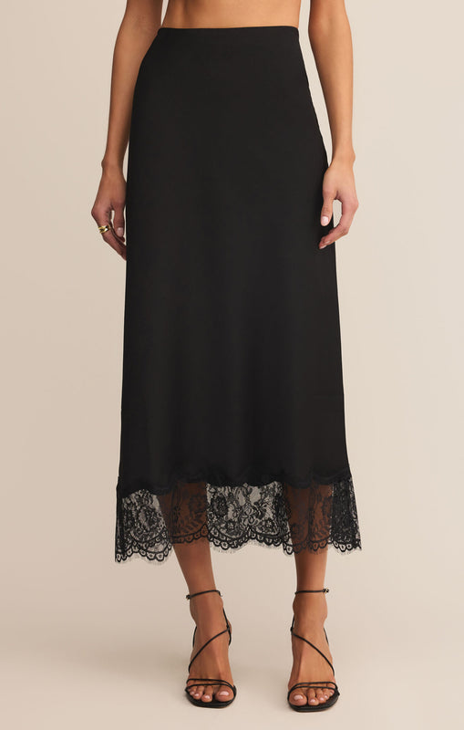 Cinder Lace Midi Skirt-Skirts-Vixen Collection, Day Spa and Women's Boutique Located in Seattle, Washington