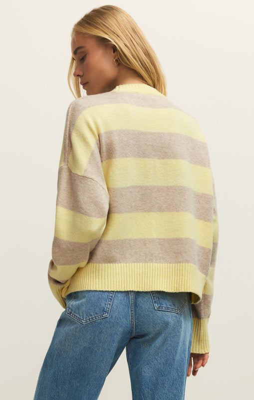 Cirrus Stripe Sweater-Sweaters-Vixen Collection, Day Spa and Women's Boutique Located in Seattle, Washington