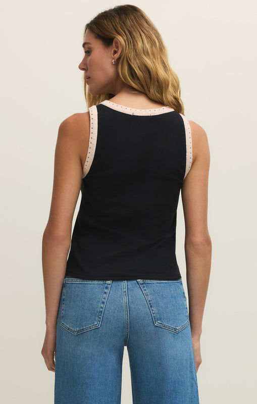 Clarke Rib Tank-Tank Tops-Vixen Collection, Day Spa and Women's Boutique Located in Seattle, Washington