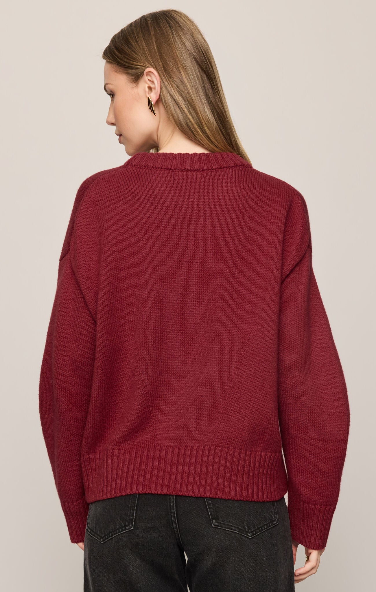 Cloud Spun Shaped Crew Sweater-Tops-Vixen Collection, Day Spa and Women's Boutique Located in Seattle, Washington