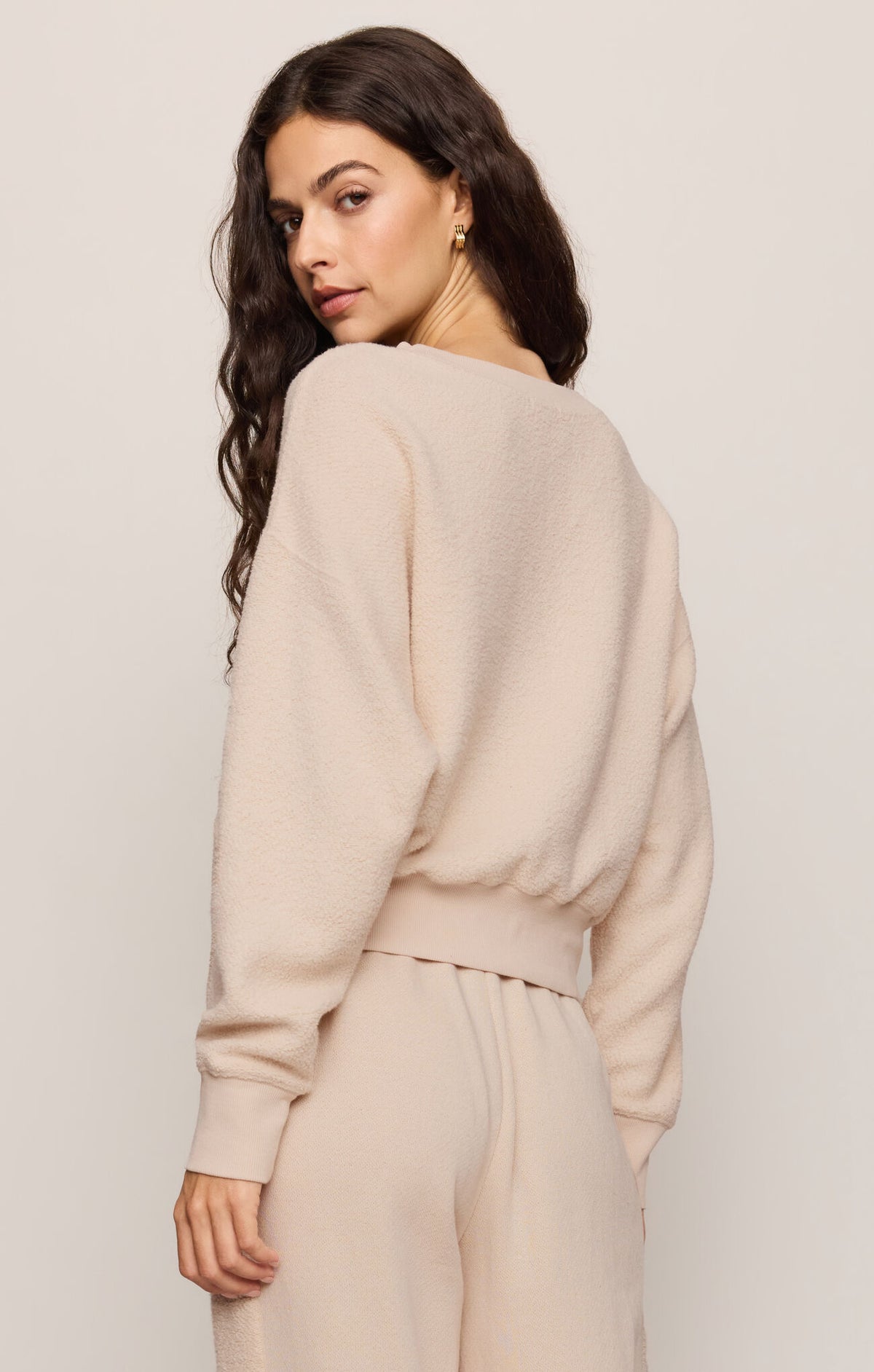 Clubhouse Textured Sweatshirt-Tops-Vixen Collection, Day Spa and Women's Boutique Located in Seattle, Washington