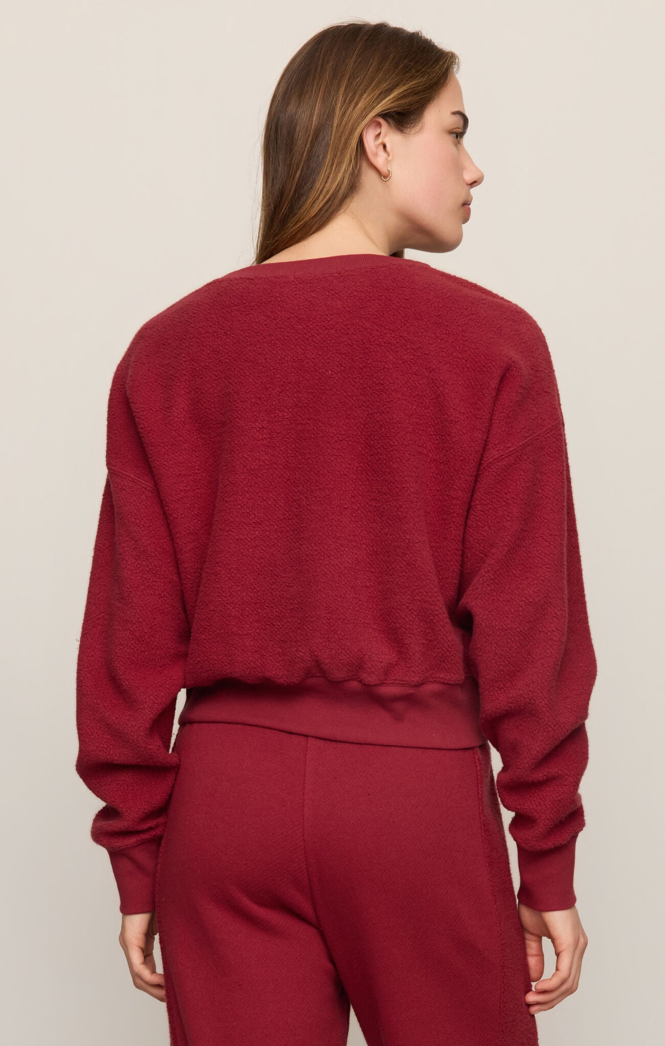 Clubhouse Textured Sweatshirt-Tops-Vixen Collection, Day Spa and Women's Boutique Located in Seattle, Washington
