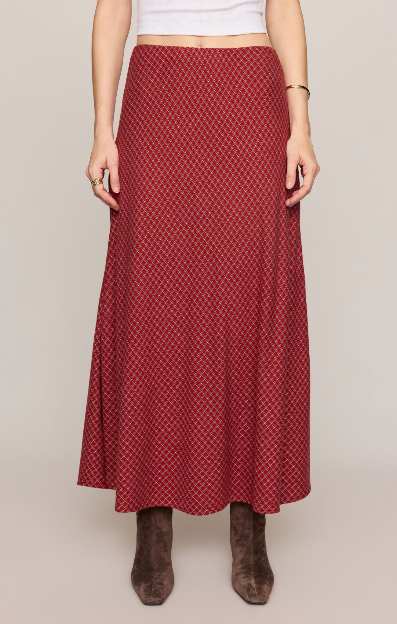 Crestview Plaid Skirt-Bottoms-Vixen Collection, Day Spa and Women's Boutique Located in Seattle, Washington