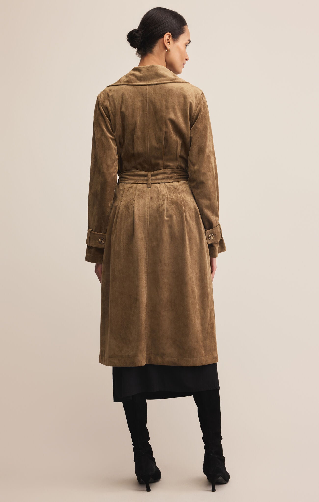 Dorian Suede Trench-Outerwear-Vixen Collection, Day Spa and Women's Boutique Located in Seattle, Washington