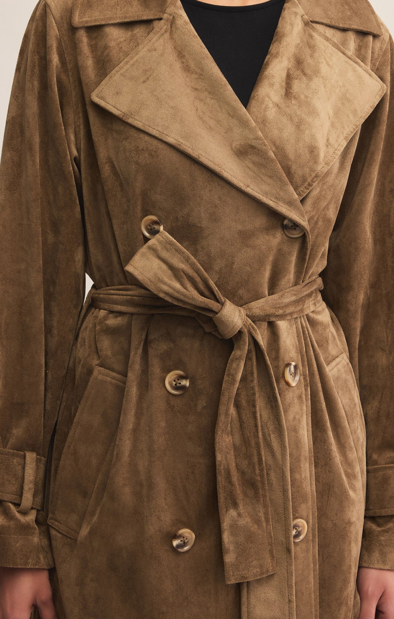 Dorian Suede Trench-Outerwear-Vixen Collection, Day Spa and Women's Boutique Located in Seattle, Washington