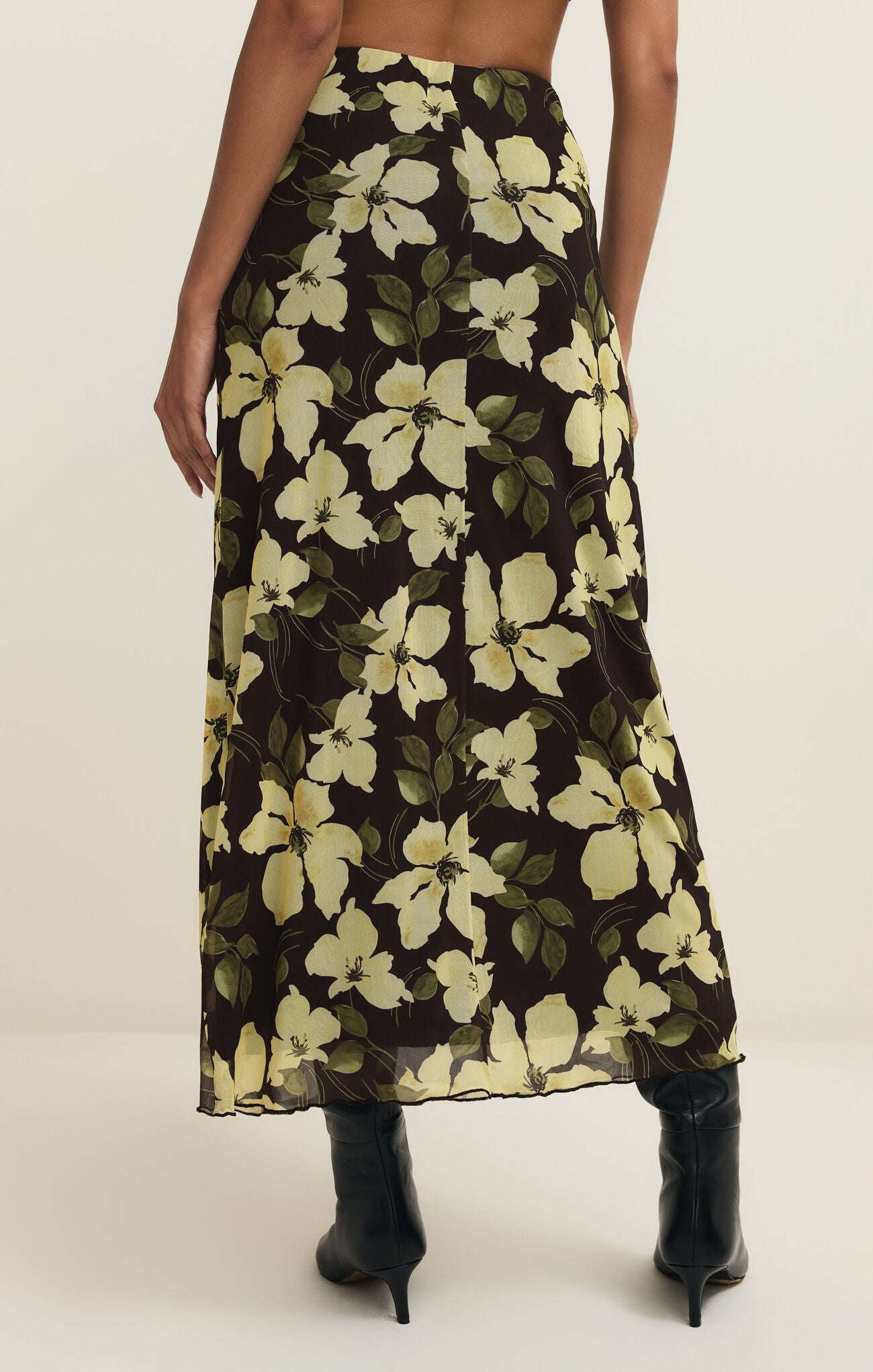 Eda Ren Floral Mesh Maxi Skirt-Skirts-Vixen Collection, Day Spa and Women's Boutique Located in Seattle, Washington