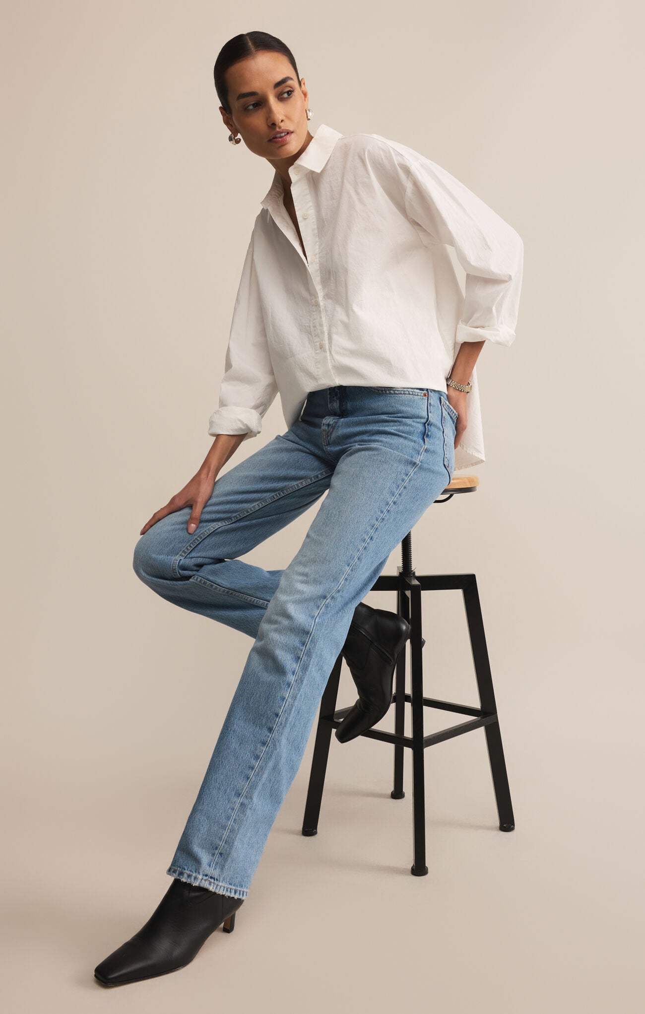 Elevated Poplin Shirt-Long Sleeves-Vixen Collection, Day Spa and Women's Boutique Located in Seattle, Washington