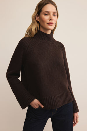 Emerge Funnel Neck Sweater-Sweaters-Vixen Collection, Day Spa and Women's Boutique Located in Seattle, Washington