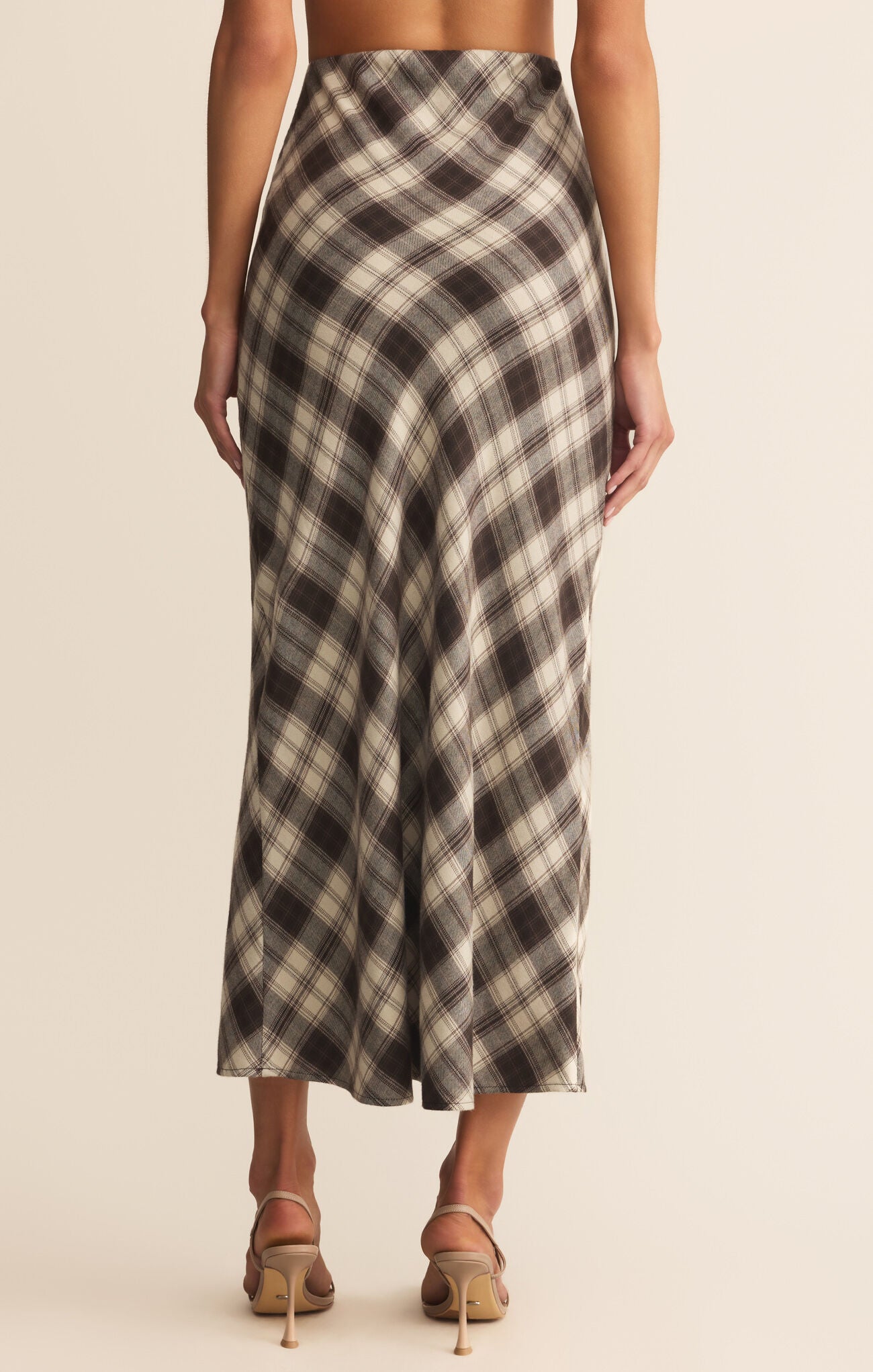 Europa Plaid Midi Skirt-Skirts-Vixen Collection, Day Spa and Women's Boutique Located in Seattle, Washington