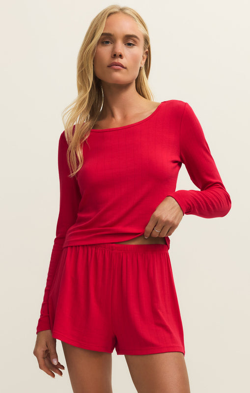 Felt Cute LS Rib Top-Long Sleeves-Vixen Collection, Day Spa and Women's Boutique Located in Seattle, Washington