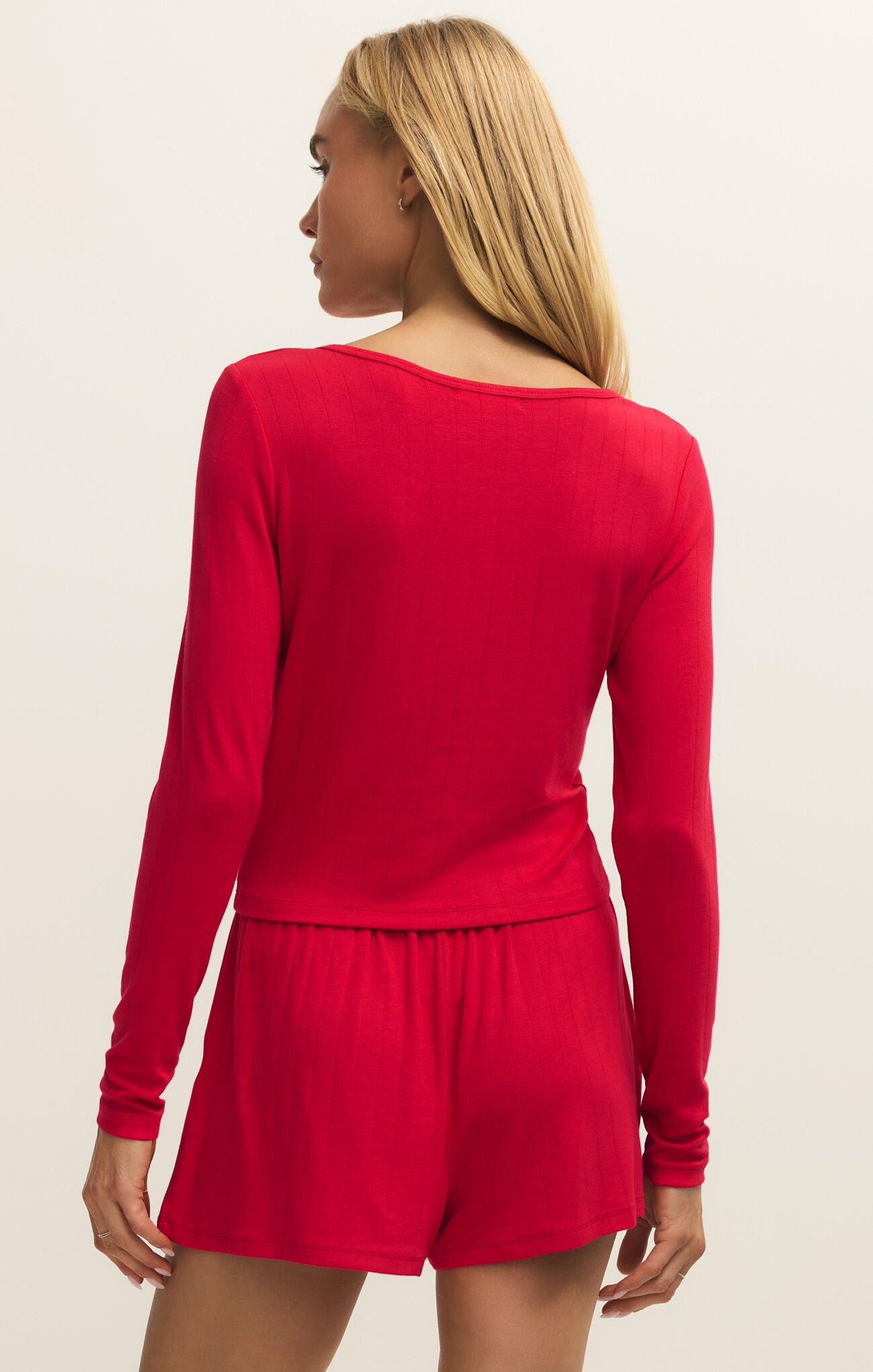 Felt Cute LS Rib Top-Long Sleeves-Vixen Collection, Day Spa and Women's Boutique Located in Seattle, Washington