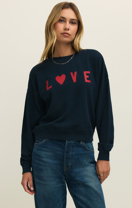 First Date Sweatshirt-Sweatshirts-Vixen Collection, Day Spa and Women's Boutique Located in Seattle, Washington