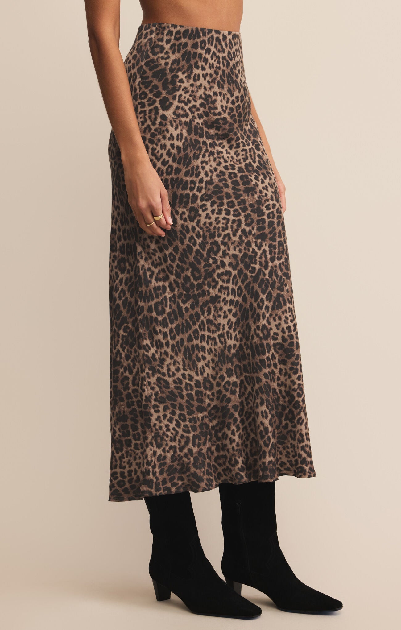 Izabel Leopard Skirt-Skirts-Vixen Collection, Day Spa and Women's Boutique Located in Seattle, Washington
