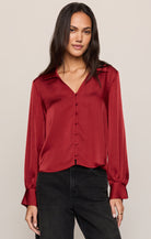 Late Night Luxe Button Up-Tops-Vixen Collection, Day Spa and Women's Boutique Located in Seattle, Washington