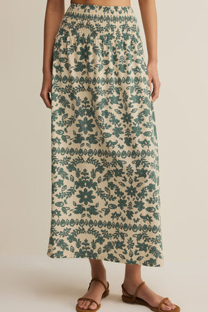 Leya Tera Paisley Maxi Skirt-Bottoms-Vixen Collection, Day Spa and Women's Boutique Located in Seattle, Washington