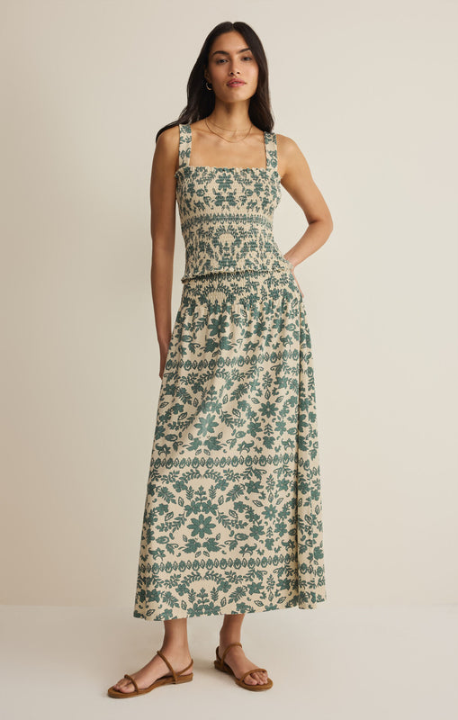 Leya Tera Paisley Smocked Top-Tops-Vixen Collection, Day Spa and Women's Boutique Located in Seattle, Washington