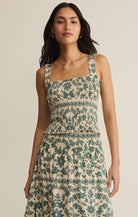 Leya Tera Paisley Smocked Top-Tops-Vixen Collection, Day Spa and Women's Boutique Located in Seattle, Washington