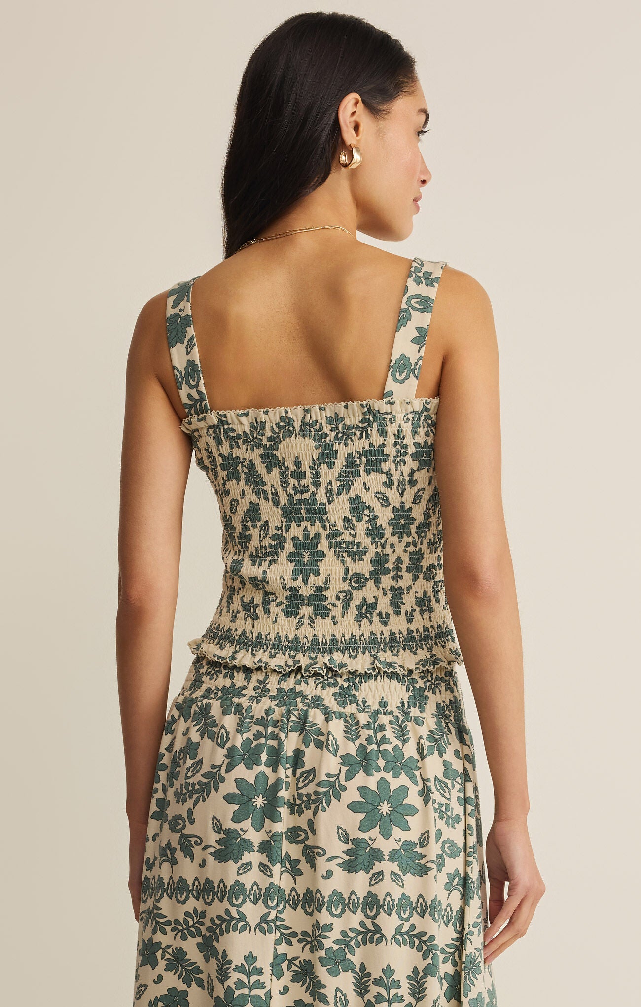 Leya Tera Paisley Smocked Top-Tops-Vixen Collection, Day Spa and Women's Boutique Located in Seattle, Washington