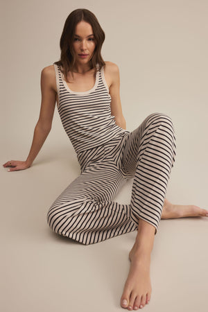 Luxe Stripe Tank-Tank Tops-Vixen Collection, Day Spa and Women's Boutique Located in Seattle, Washington