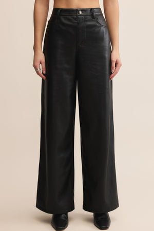 Marli Wide Leg Leather Pant-Pants-Vixen Collection, Day Spa and Women's Boutique Located in Seattle, Washington