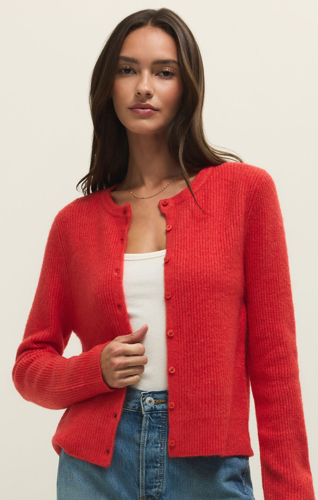 Medina Rib Cardigan-Sweaters-Vixen Collection, Day Spa and Women's Boutique Located in Seattle, Washington