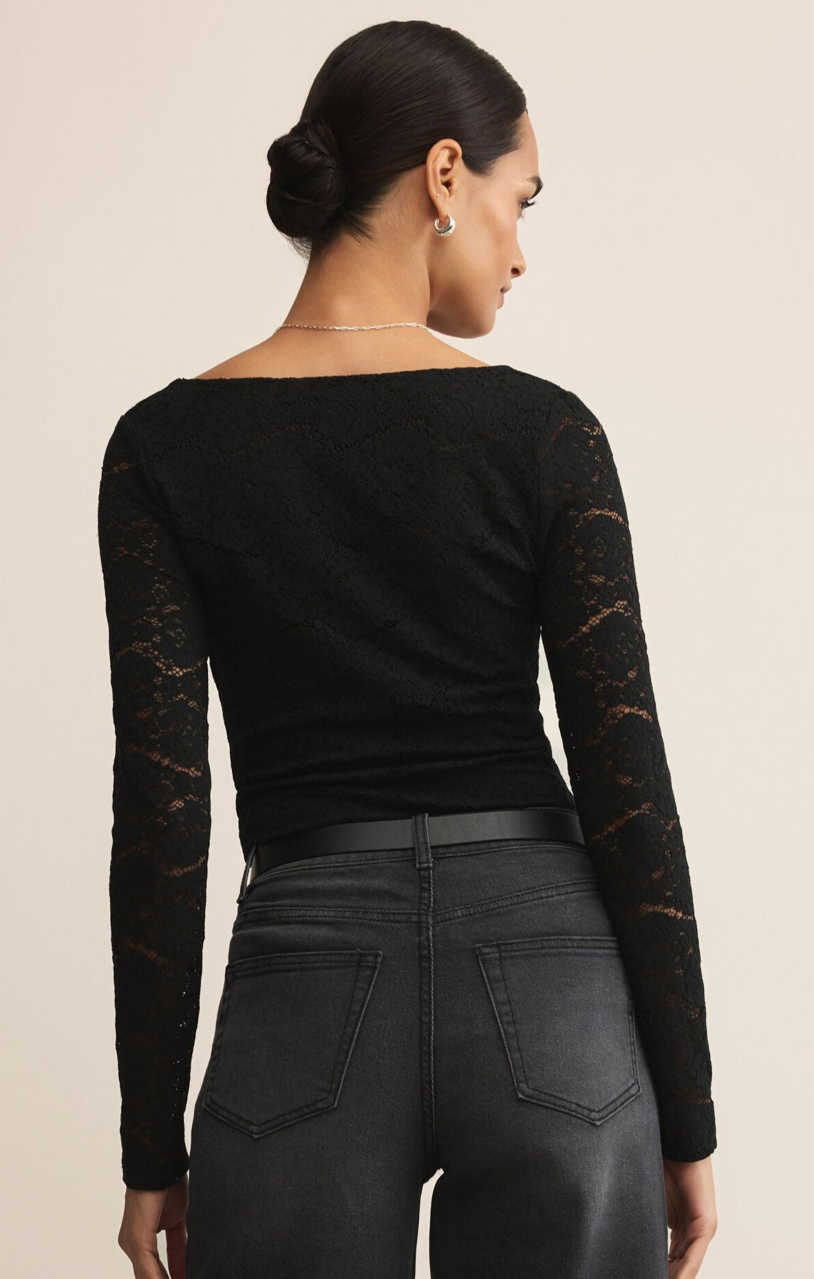 Nightfall Lace Bodysuit-Long Sleeves-Vixen Collection, Day Spa and Women's Boutique Located in Seattle, Washington