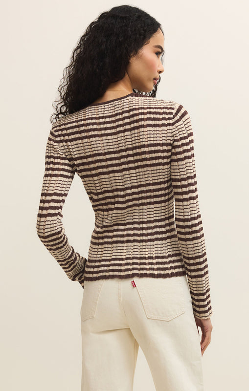 Ronnie Striped Sweater-Sweaters-Vixen Collection, Day Spa and Women's Boutique Located in Seattle, Washington