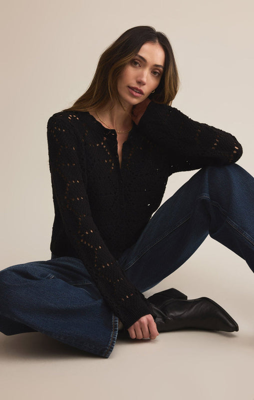 Rosalyn Sweater Cardigan-Sweaters-Vixen Collection, Day Spa and Women's Boutique Located in Seattle, Washington