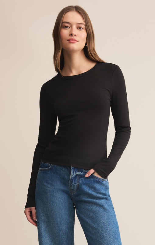 Second Skin Crew Long Sleeve-Long Sleeves-Vixen Collection, Day Spa and Women's Boutique Located in Seattle, Washington