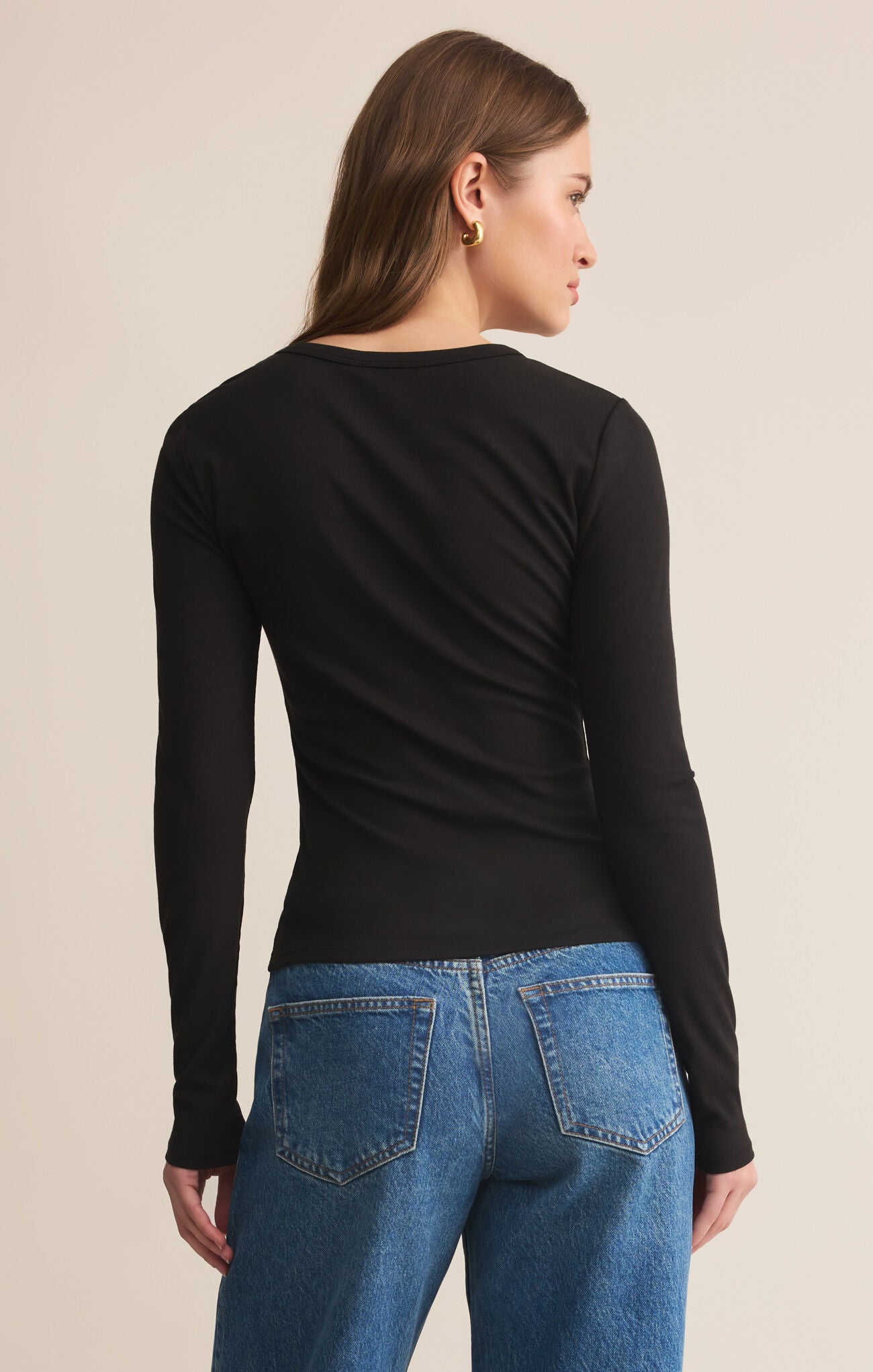 Second Skin Crew Long Sleeve-Long Sleeves-Vixen Collection, Day Spa and Women's Boutique Located in Seattle, Washington