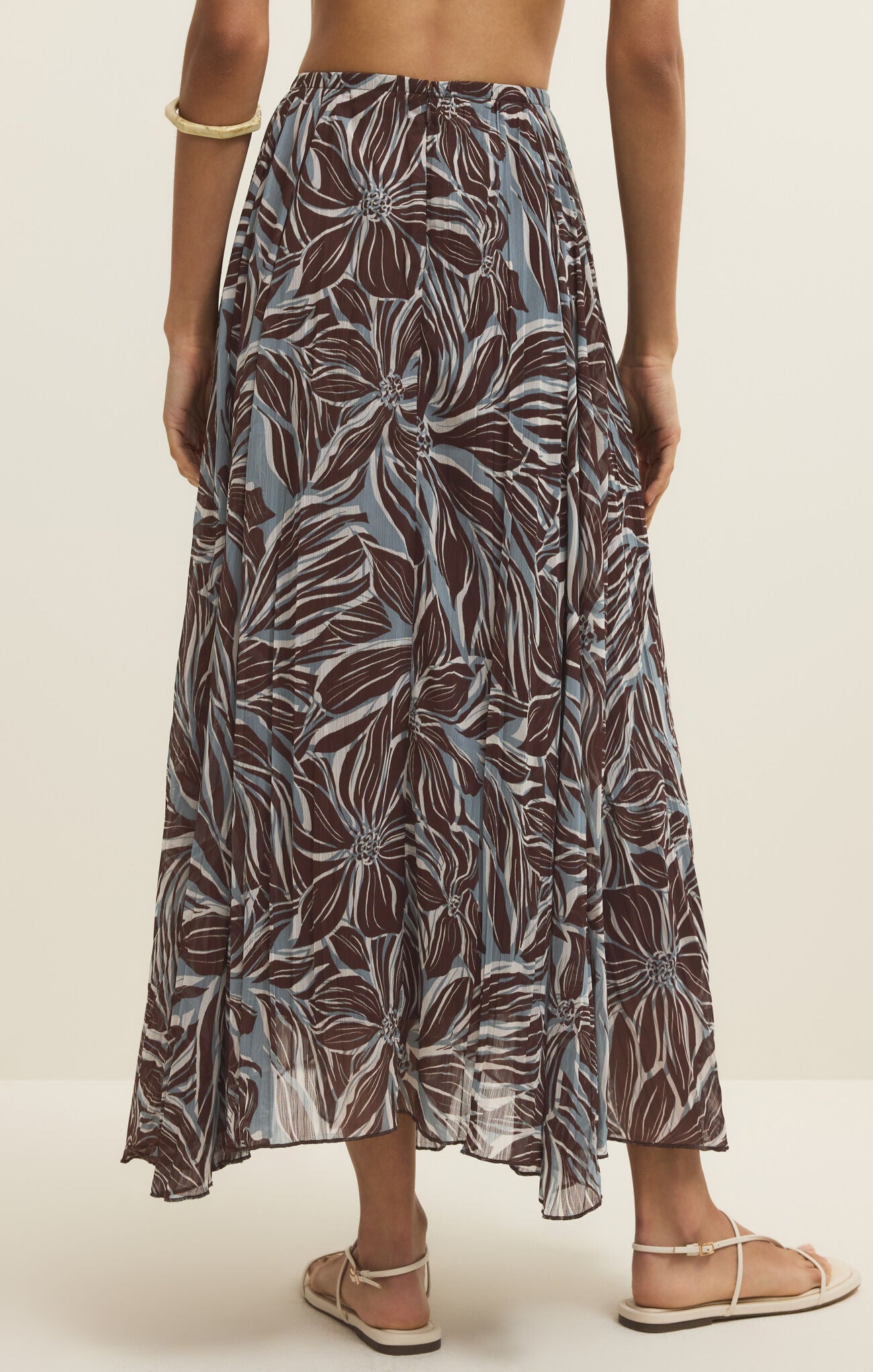 Vitoria Zinn Floral Maxi Skirt-Skirts-Vixen Collection, Day Spa and Women's Boutique Located in Seattle, Washington