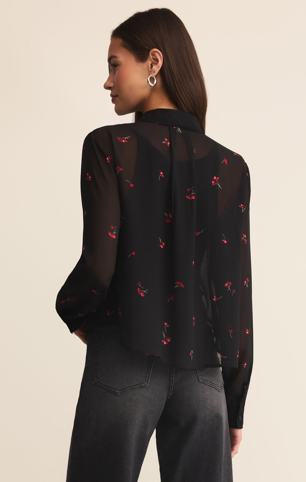 Vivienne Rio Floral Top-Long Sleeves-Vixen Collection, Day Spa and Women's Boutique Located in Seattle, Washington