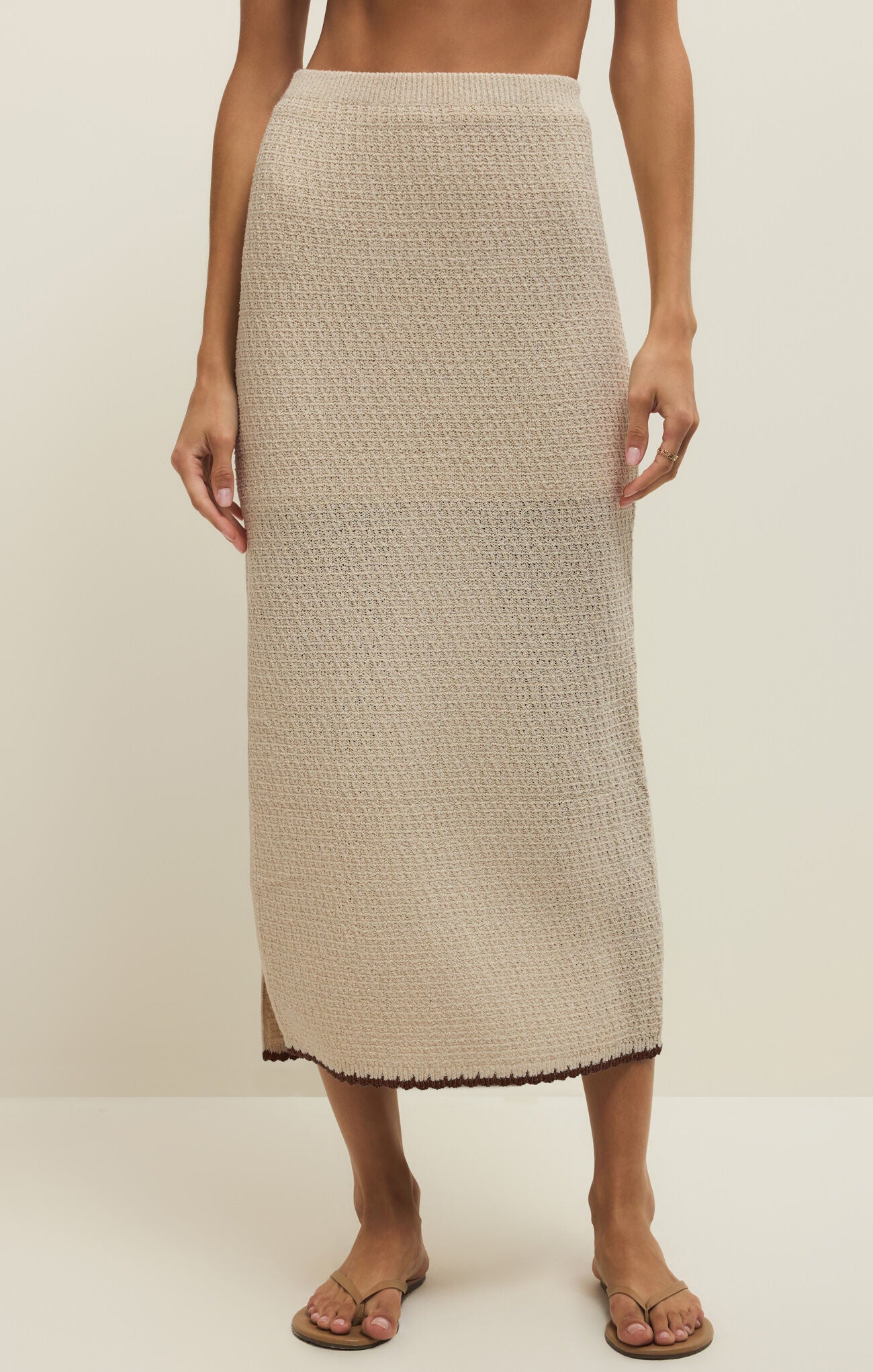 Yessenia Whipstitch Skirt-Skirts-Vixen Collection, Day Spa and Women's Boutique Located in Seattle, Washington