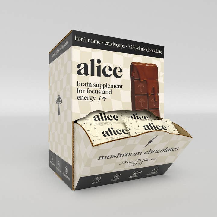 Alice Mushroom Chocolate Singles-Herbal Supplements-Vixen Collection, Day Spa and Women's Boutique Located in Seattle, Washington