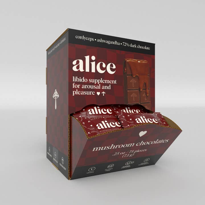 Alice Mushroom Chocolate Singles-Herbal Supplements-Vixen Collection, Day Spa and Women's Boutique Located in Seattle, Washington