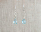 Swiss Blue Quartz Rope Link Earrings-Earrings-Vixen Collection, Day Spa and Women's Boutique Located in Seattle, Washington
