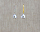 Small Grey Edison Pearl Earring-Earrings-Vixen Collection, Day Spa and Women's Boutique Located in Seattle, Washington