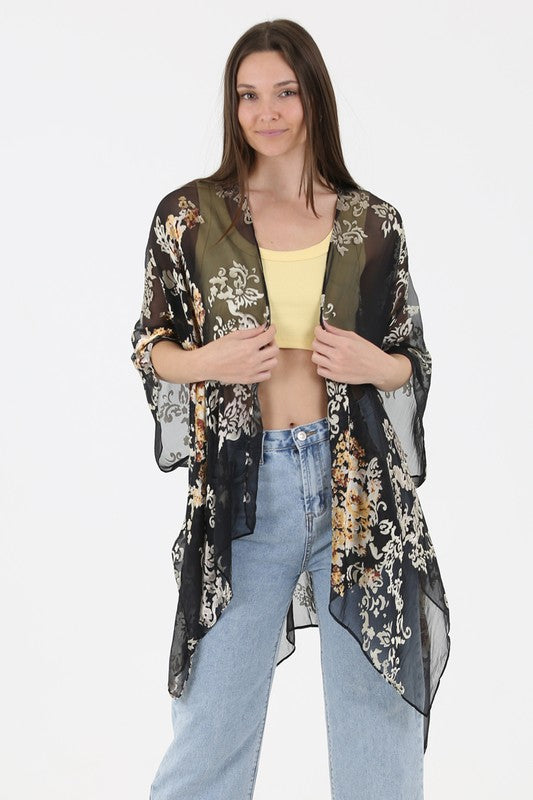 Floral Dreams Kimono-Kimonos-Vixen Collection, Day Spa and Women's Boutique Located in Seattle, Washington